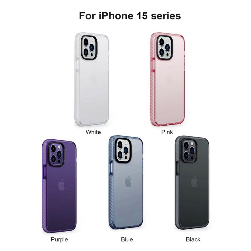 Luxury Hybrid Rugged Rubber Painted Shockproof Case for iPhone Cover with Airbag Case Hybrid Armor iPhone 13 14 15 16 Pro Max