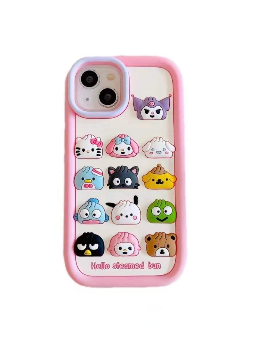 Carcasa De Celular Cute 3D Cartoon Mobile Phone Cases for iPhone 15 14 Plus 13 Pro Max 12 Mini 11 Pro XS Max 7 8 Plus