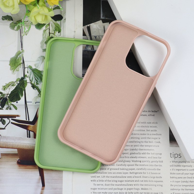 Silicone Ultra Slim Shockproof Phone Case with Soft Anti-Scratch Microfiber Lining Back Cover for iPhone 13 14 Pro Max 15 16