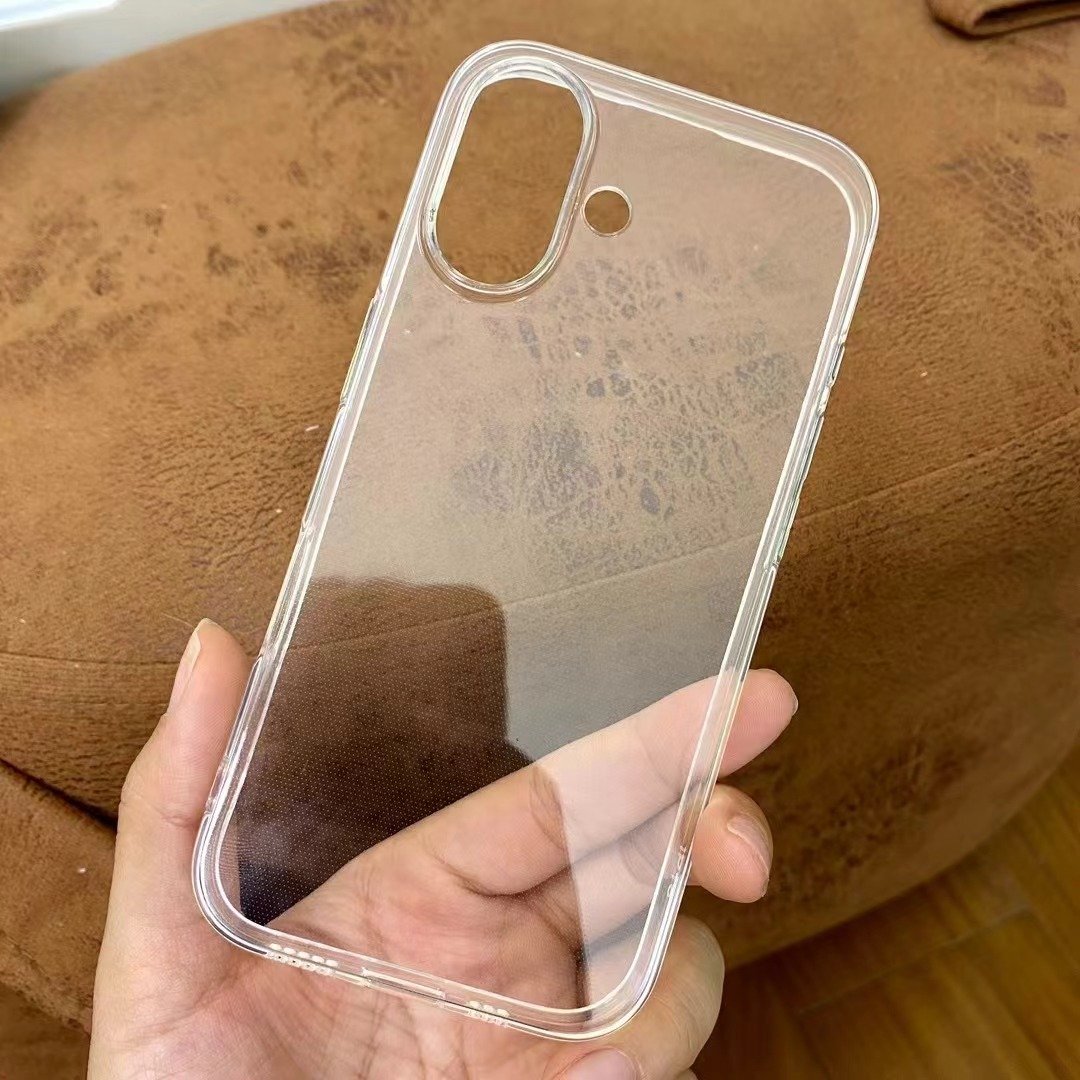 Crystal Clear Mobile Phone Cases For iPhone 16 15 14 13 12 11 Pro Max Plus 1.5MM Slim TPU Shockproof Thin Silicone Back Cover