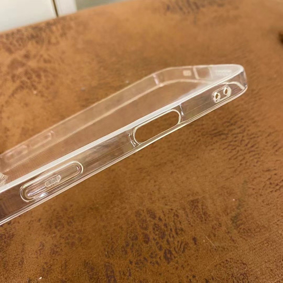 Crystal Clear Mobile Phone Cases For iPhone 16 15 14 13 12 11 Pro Max Plus 1.5MM Slim TPU Shockproof Thin Silicone Back Cover