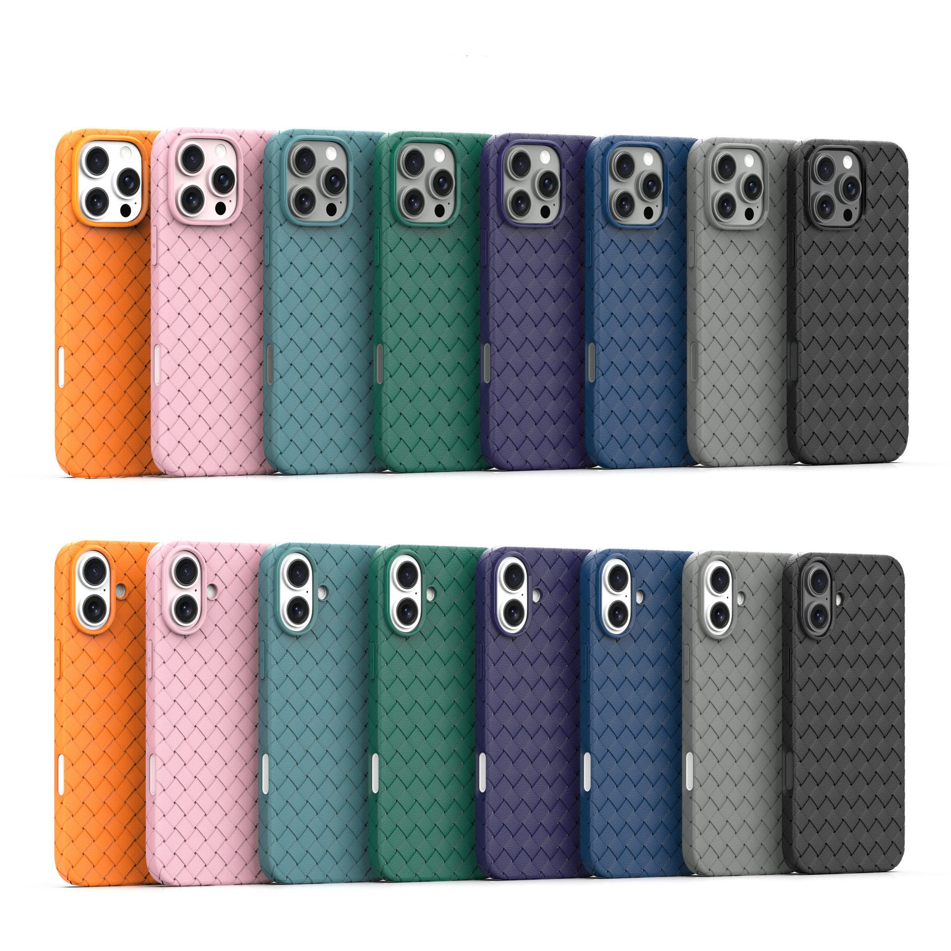 For iPhone 16 pro TPU Mobile Phone Case Cover For iPhone 16 15 Pro Max 16 Plus Woven pattern