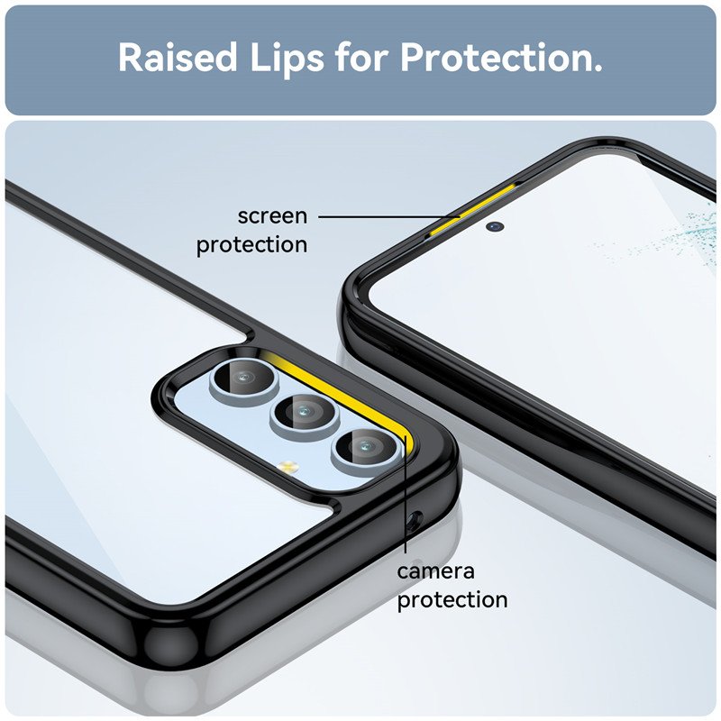 Clear Acrylic Case For Samsung S24 Plus S23 Ultra A05 A15 A35 A55 A24 A25 A14 A34 A54 5G Cover Phone Case Para For Samsung A05S