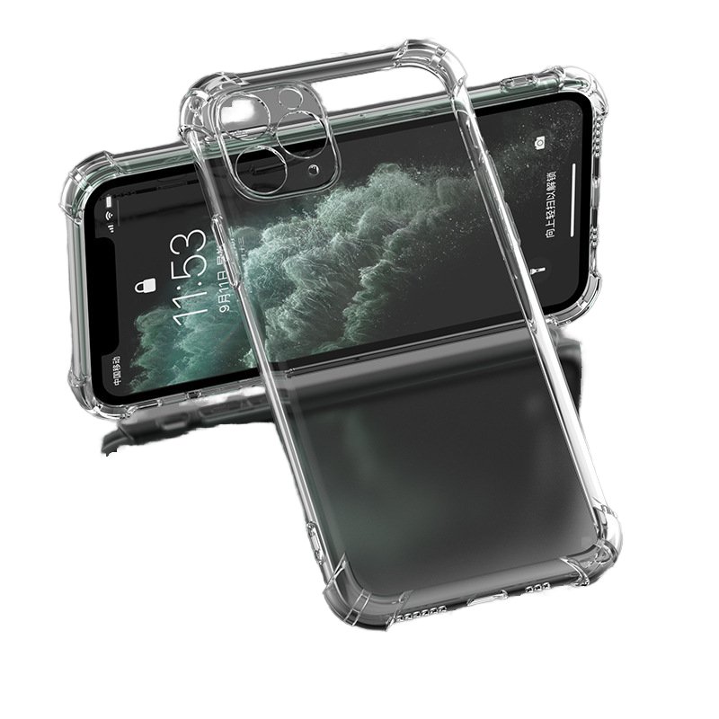 For Iphone 15 Pro Max Phone Cases Back Cover Mobile 1.5mm Transparent Tpu 14 Pro Clear Cell Phone Case