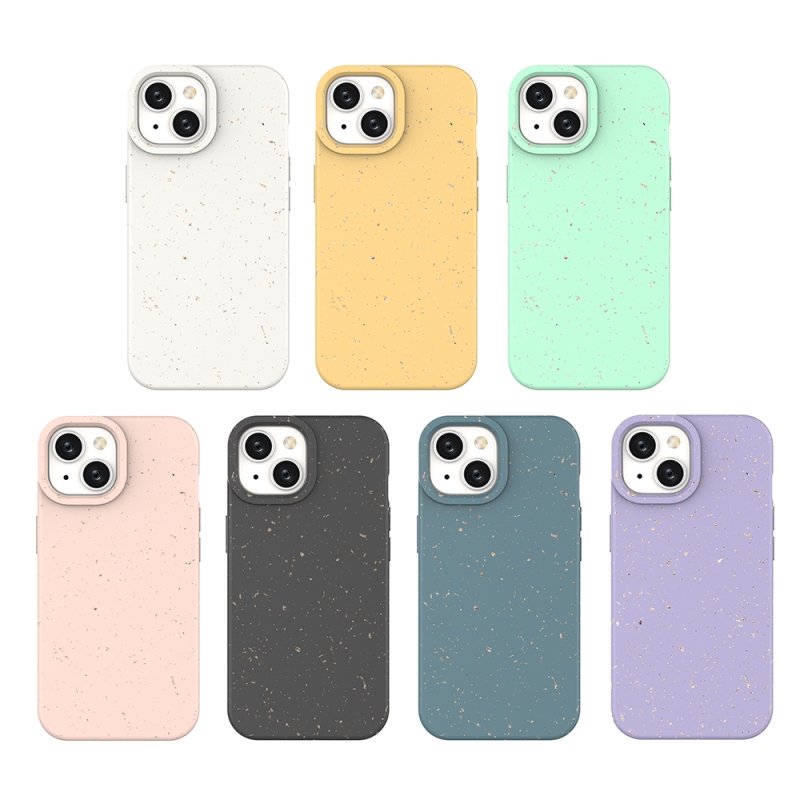 100% fully biodegradable phone case for iPhone 15 14 13 12 11 Pro Max Plus xr xs eco-friendly cover