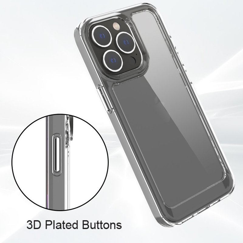 Factory Wholesale Xs max 1.5mm hard TPU PC mobile cell accessories cover for apple fundas iphone 16 Pro max clear i phone case