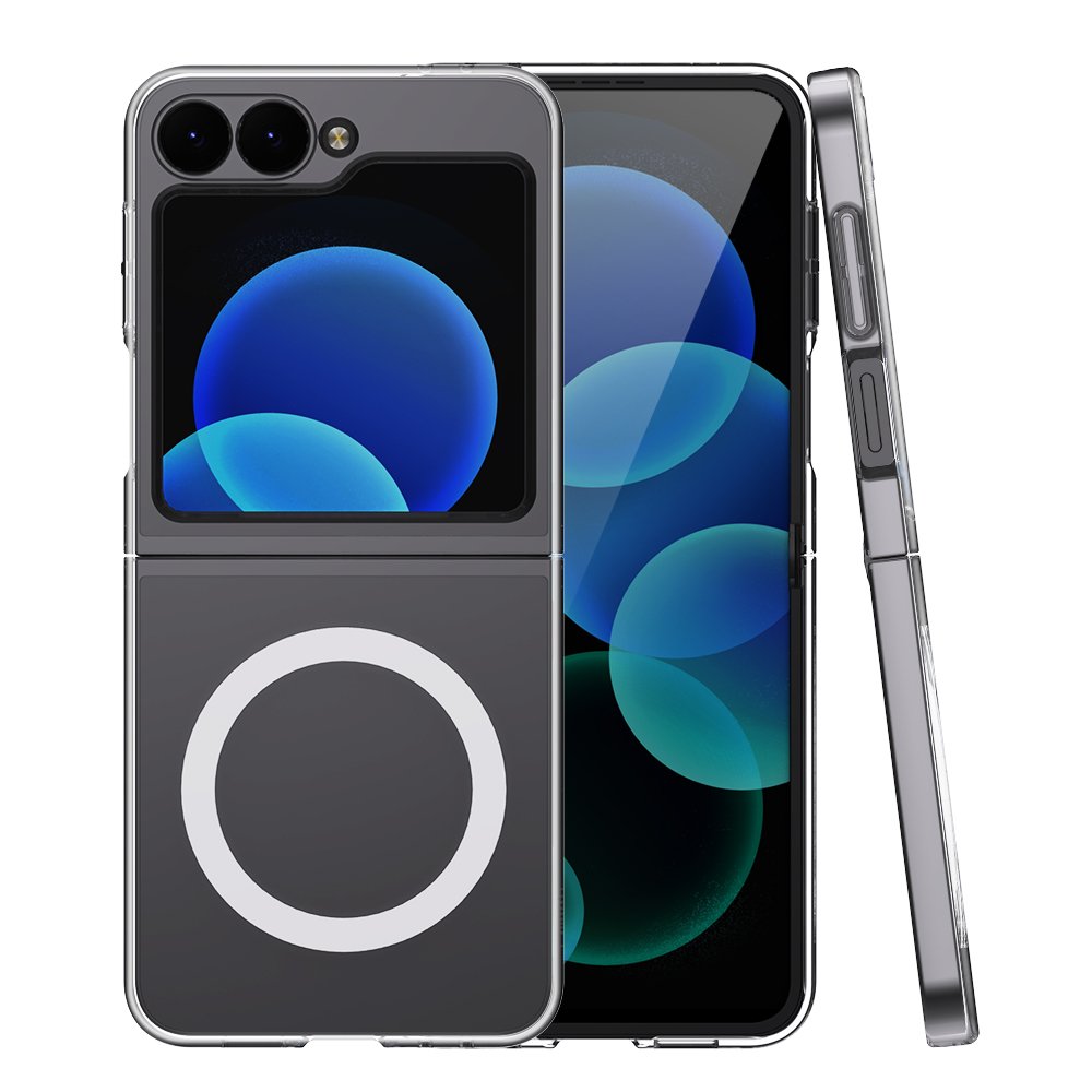 Folding Slim sleek stylish cover z flip 6 folding screen mobile phone case with magnetic wireless charging for samsung