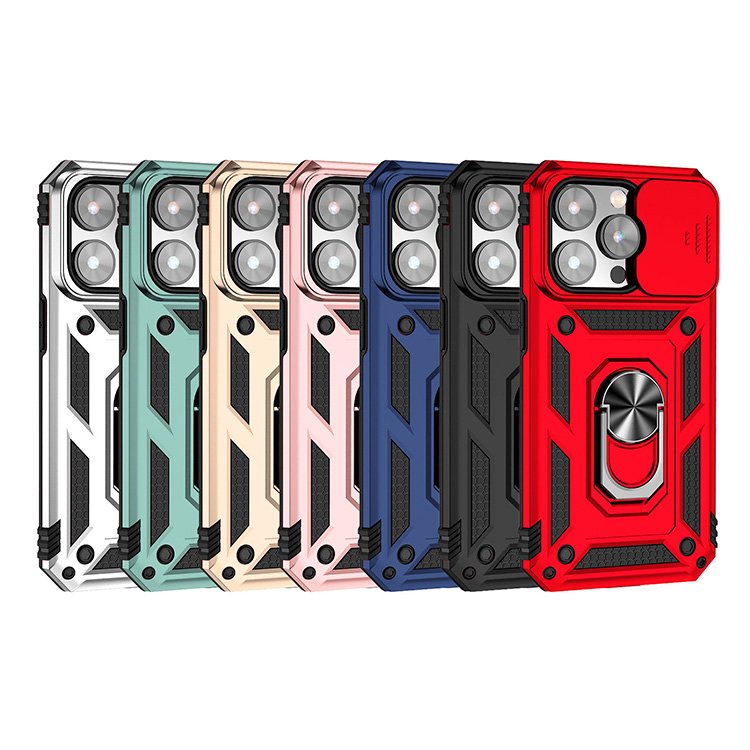 mobile phone & accessories Camera Cover Slide Camera Lens Protector magnetic phone case for iphone 16 15 14 13 pro max case ring