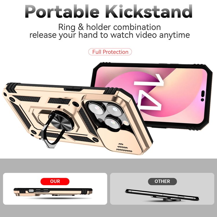 mobile phone & accessories Camera Cover Slide Camera Lens Protector magnetic phone case for iphone 16 15 14 13 pro max case ring