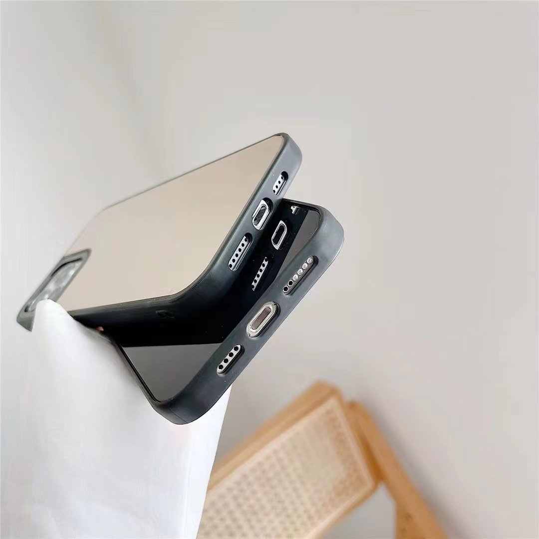 For iPhone 16 Case Girls Women Cute Acrylic Makeup Mirror Mobile Phone Case Cover For iPhone 16 15 14 Pro Max 16 Plus
