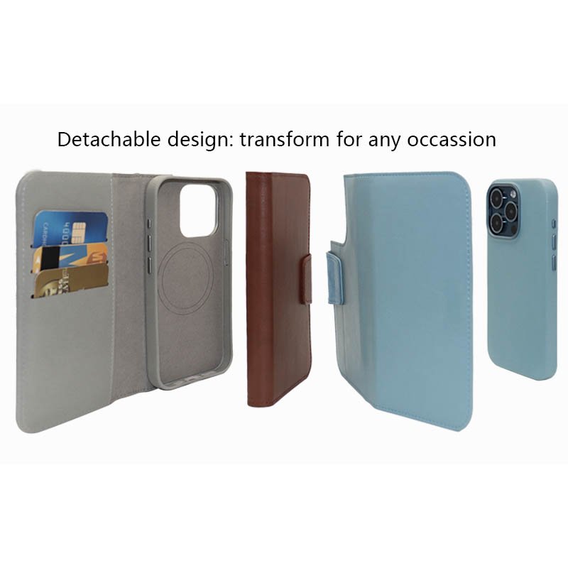 Fashion Magnetic vegan leather wallet phone case flip to stand mobile phone wallet bookcase for iphone 16 15 14 13 12 pro max