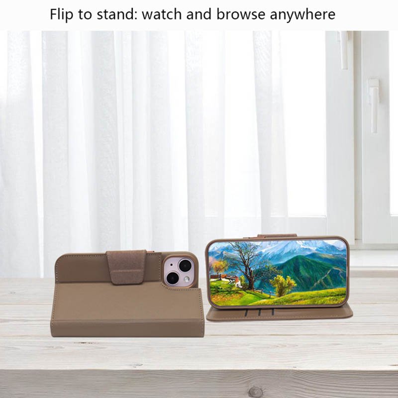 Fashion Magnetic vegan leather wallet phone case flip to stand mobile phone wallet bookcase for iphone 16 15 14 13 12 pro max