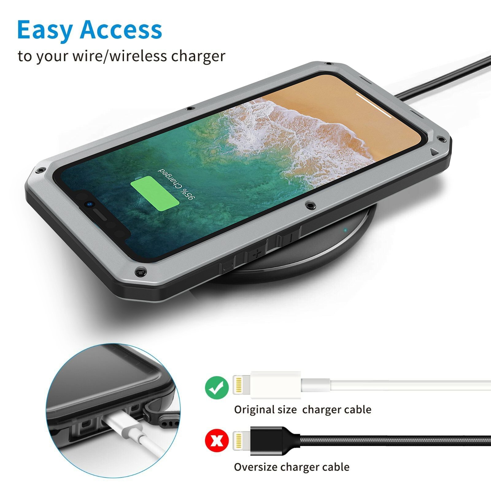 New design customized new metal heavy duty anti-slip sturdy drop resistant 360 degree full protection case for iPhone 15pro