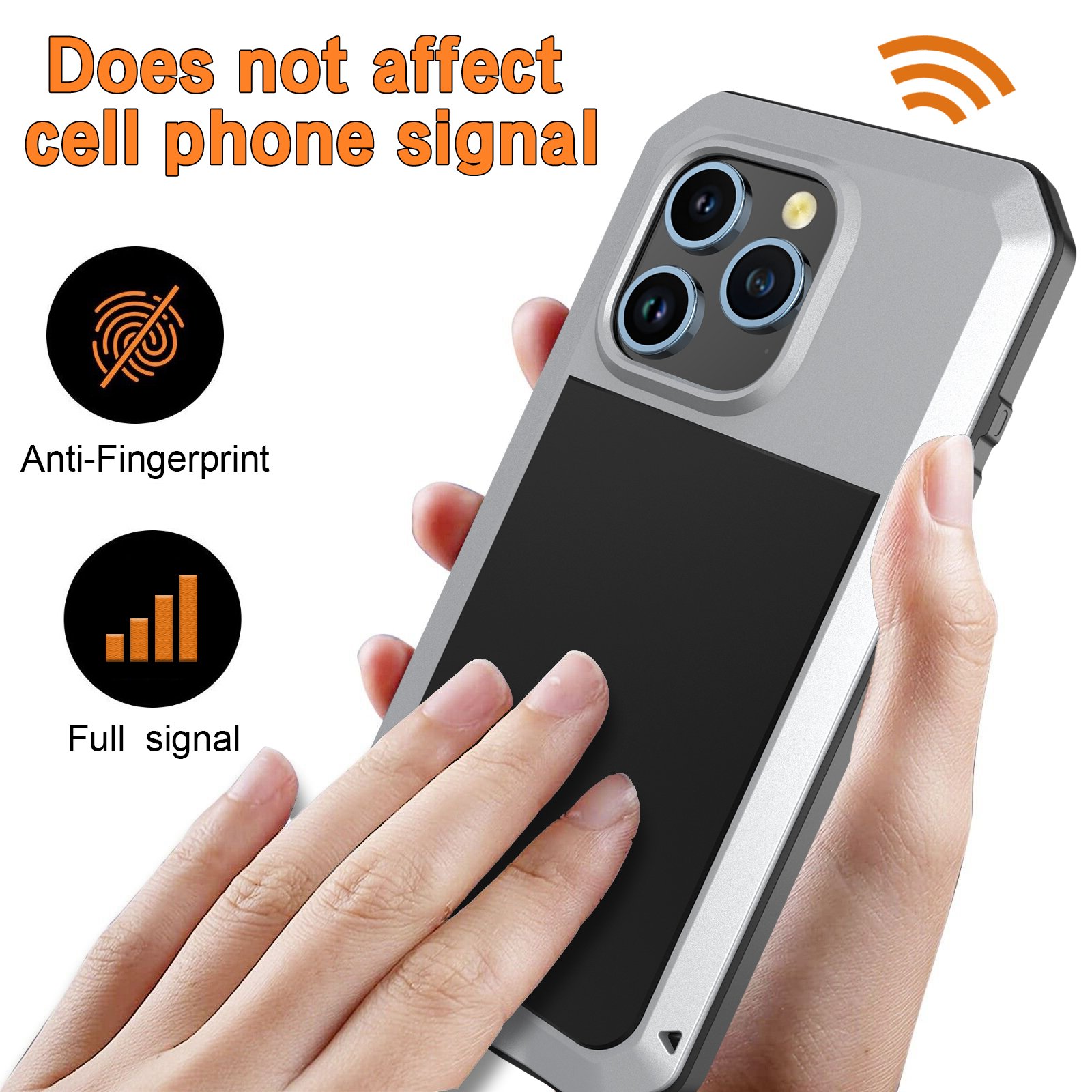 New design customized new metal heavy duty anti-slip sturdy drop resistant 360 degree full protection case for iPhone 15pro