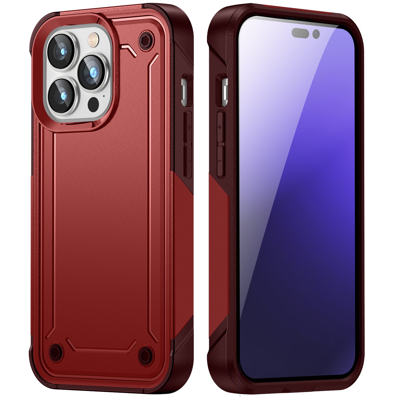 New iP 16 Multi Color TPU+PC 2 in 1 Shockproof Phone Case Cover for Samsung Xiaomi iPhone 11 12 13 14 15 16 Pro Max