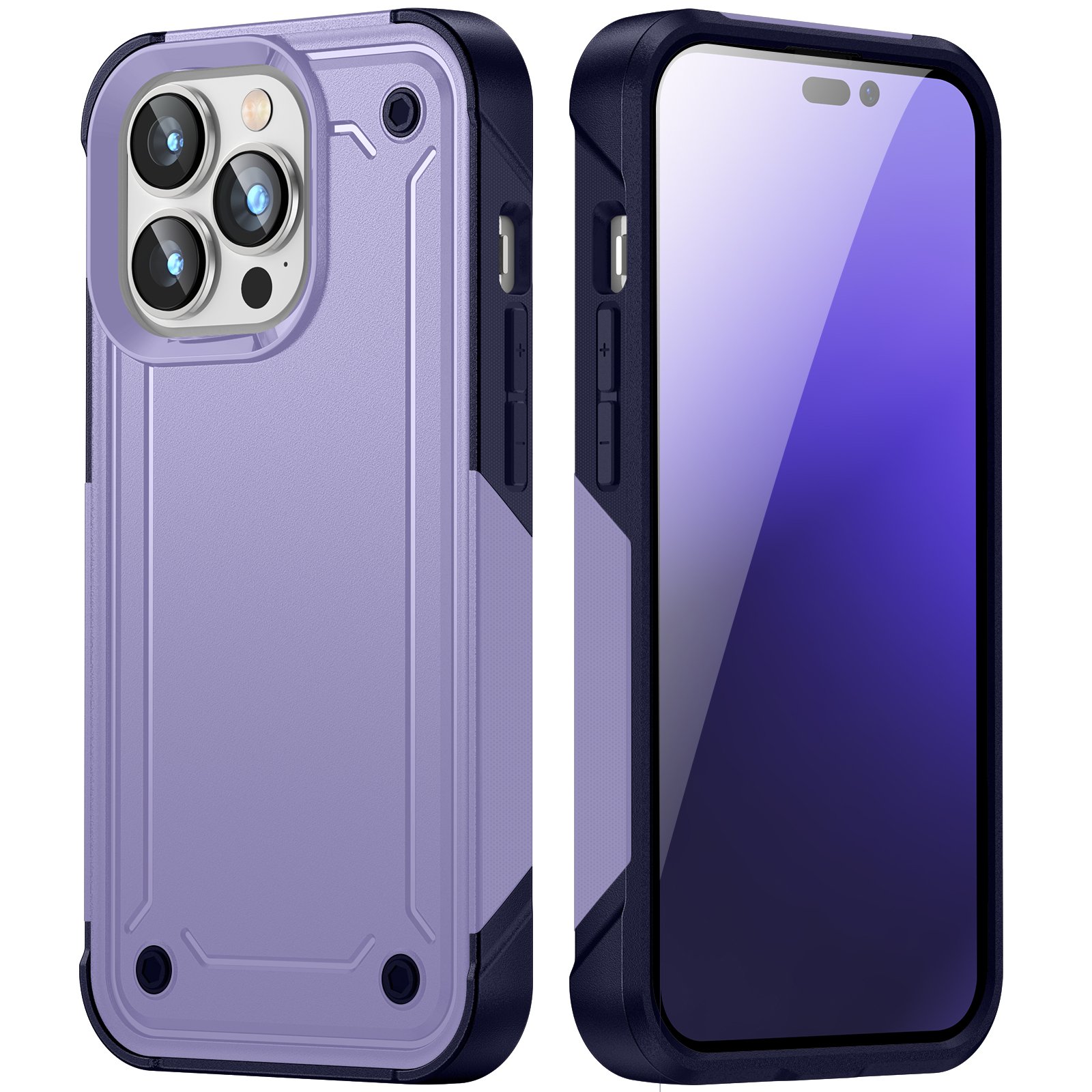 New iP 16 Multi Color TPU+PC 2 in 1 Shockproof Phone Case Cover for Samsung Xiaomi iPhone 11 12 13 14 15 16 Pro Max