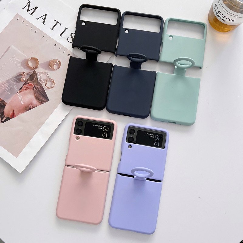 Wholesale Z Flip 4 Original Matte Soft Silicone Folding Color Mobile Phone Case for Samsung Galaxy Z Flip 4 Z Flip 3