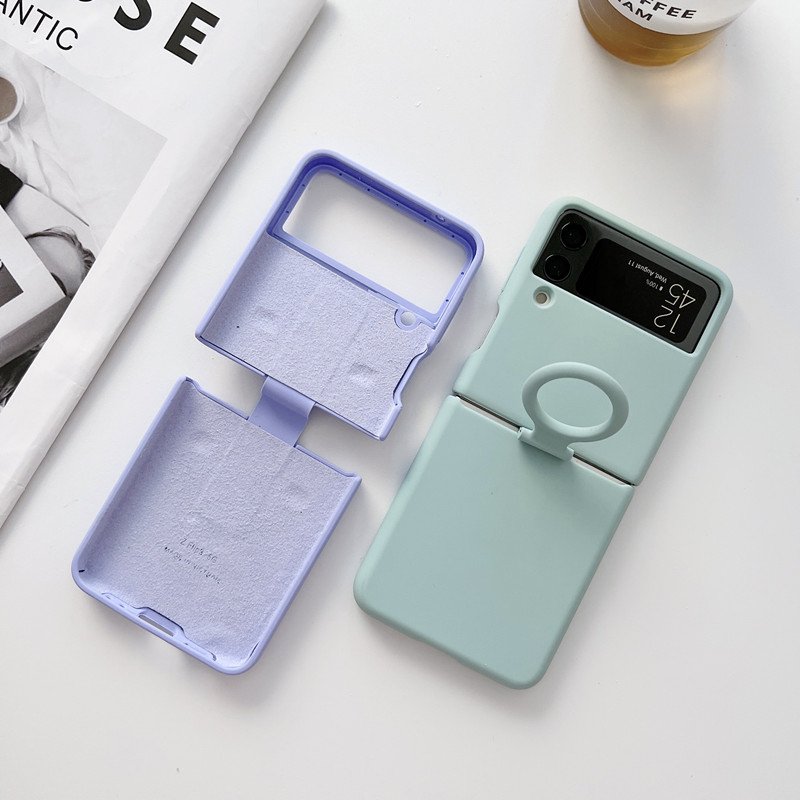 Wholesale Z Flip 4 Original Matte Soft Silicone Folding Color Mobile Phone Case for Samsung Galaxy Z Flip 4 Z Flip 3