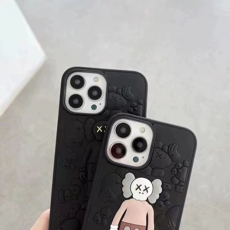 New cartoon 3D doll for iPhone 16 15 14 13 pro max mobile phone case is suitable for iphone 7 8 plus xr xs anti-fall phone case
