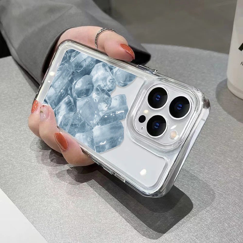 Summer Clear Phone Case For IPhone 11 Case IPhone 14 13 Pro Max 12 15 Pro Max X XR XS Max 7 8 SE 2020 Shockproof Soft Back Cover
