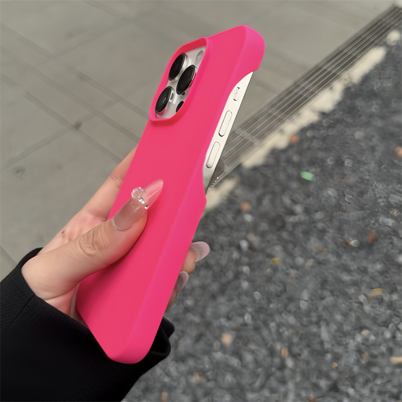 BAILI factory ins hot sells solid color silicone scrub ultra-thin soft bezel-less protective phone case for Iphone 16 Pro max 15
