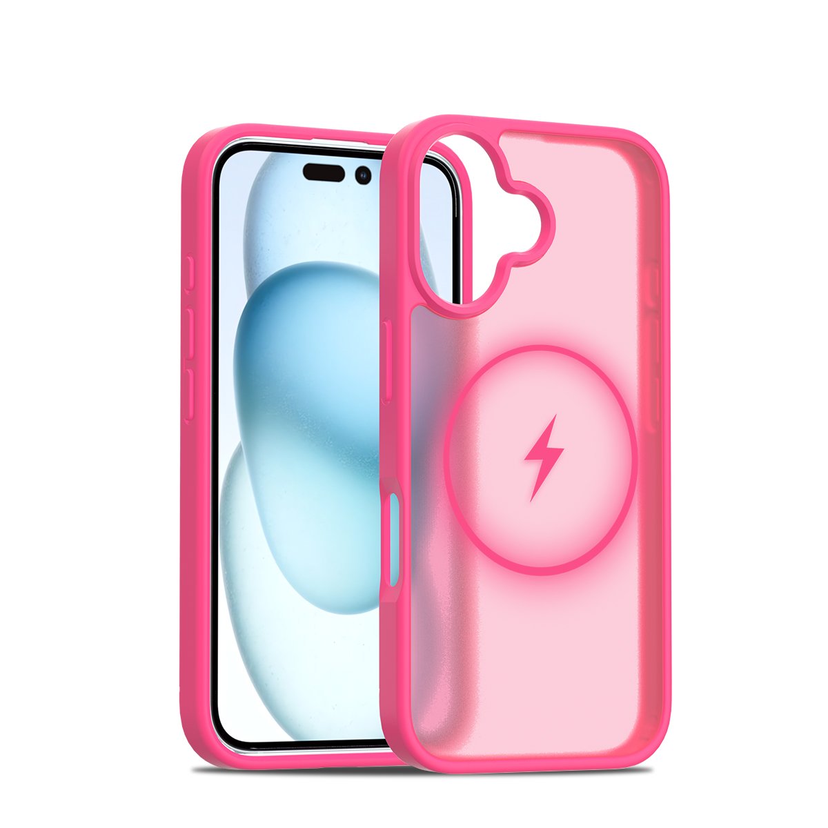 Anti-drop Shockproof Covers Magnetic Wireless Charging Frosted Skin Feel Translucent Multicolor Mobile Phone Case For iPhone 16