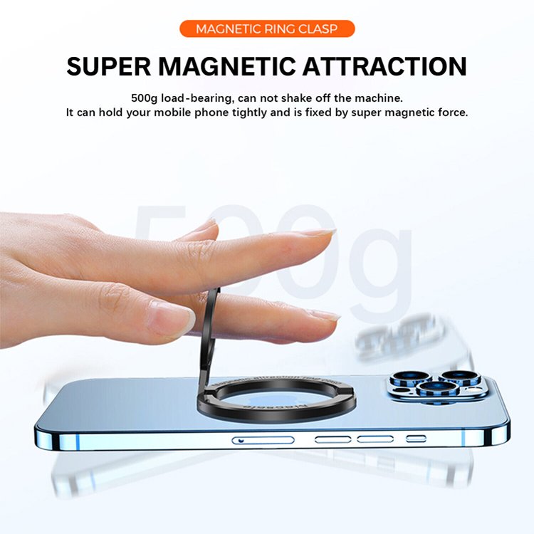 CE/FCC/KC/RoHS Magnetic Phone Grip Phone Ring Holder Adjustable Kickstand For iPhone 15 Pro Max soporte de anillo MagSafe Ring
