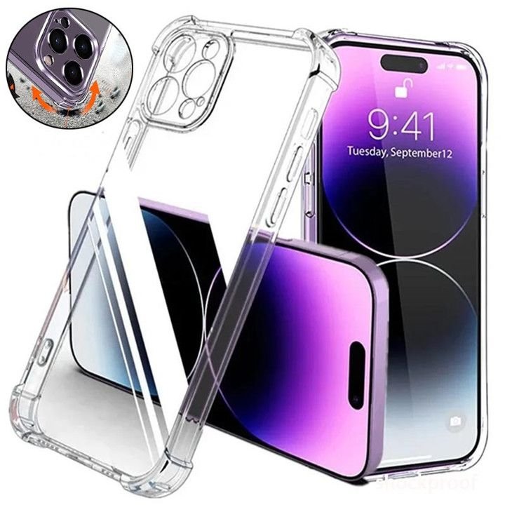Four Corners Shockproof Airbag Clear Mobile Phone Case For iPhone 15 pro max 14 13 12 11 XS XR Soft Transparent Back Cover