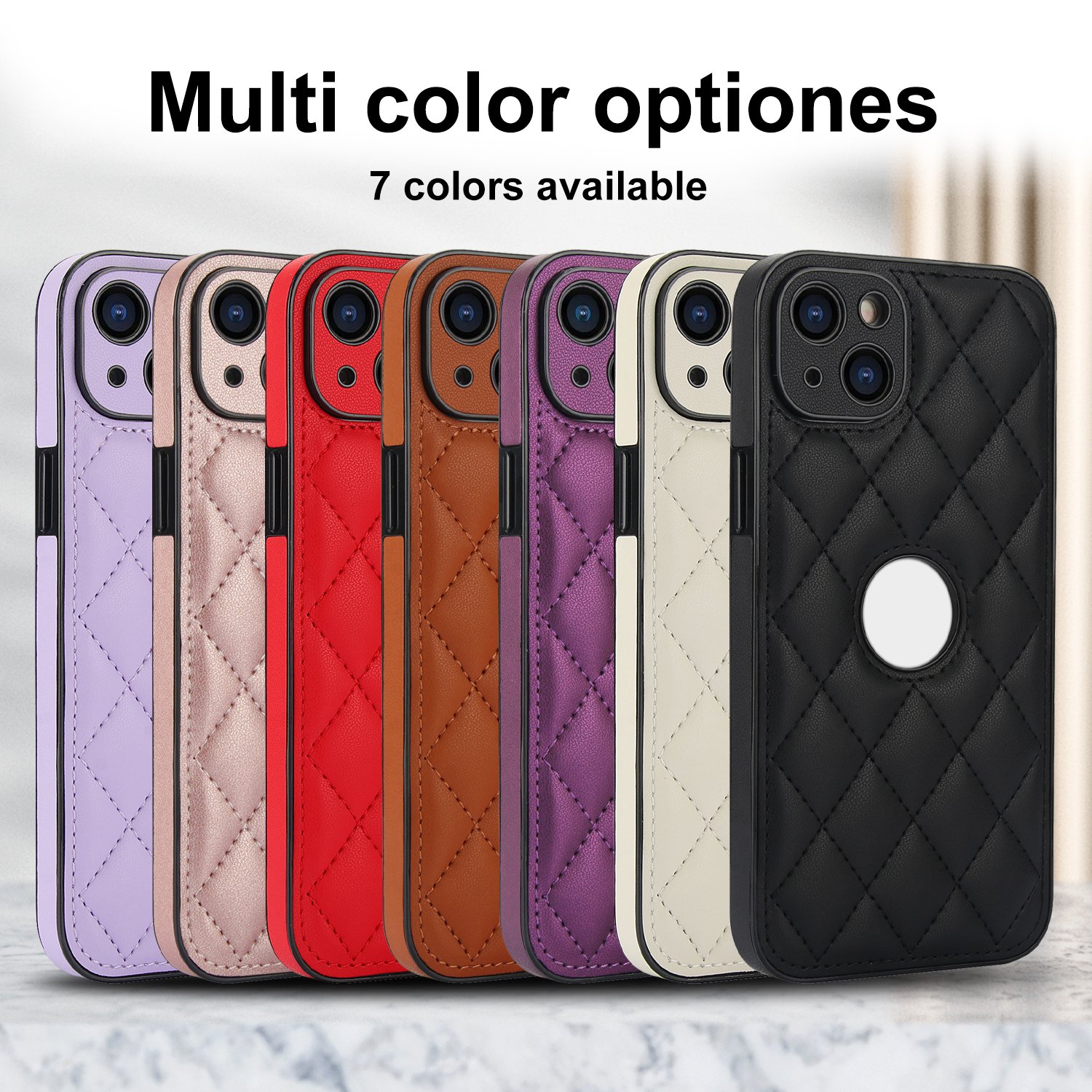 Luxury Soft Quality PU Leather Wallet Mobile Phone Case with Card Slots & Kickstand TPU Material Business Design for iPhone