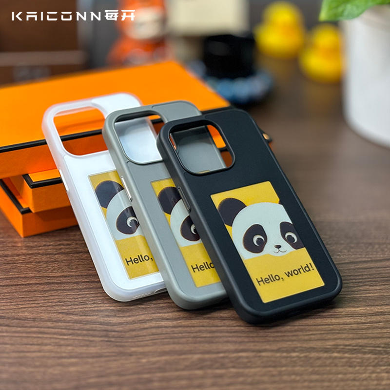 Factory Diy Nfc 4 Color Picture Smart E Ink Screen Display Photo In Mobile Phone Shell Case Cover For Iphone 11 12 13 14 15 Pro