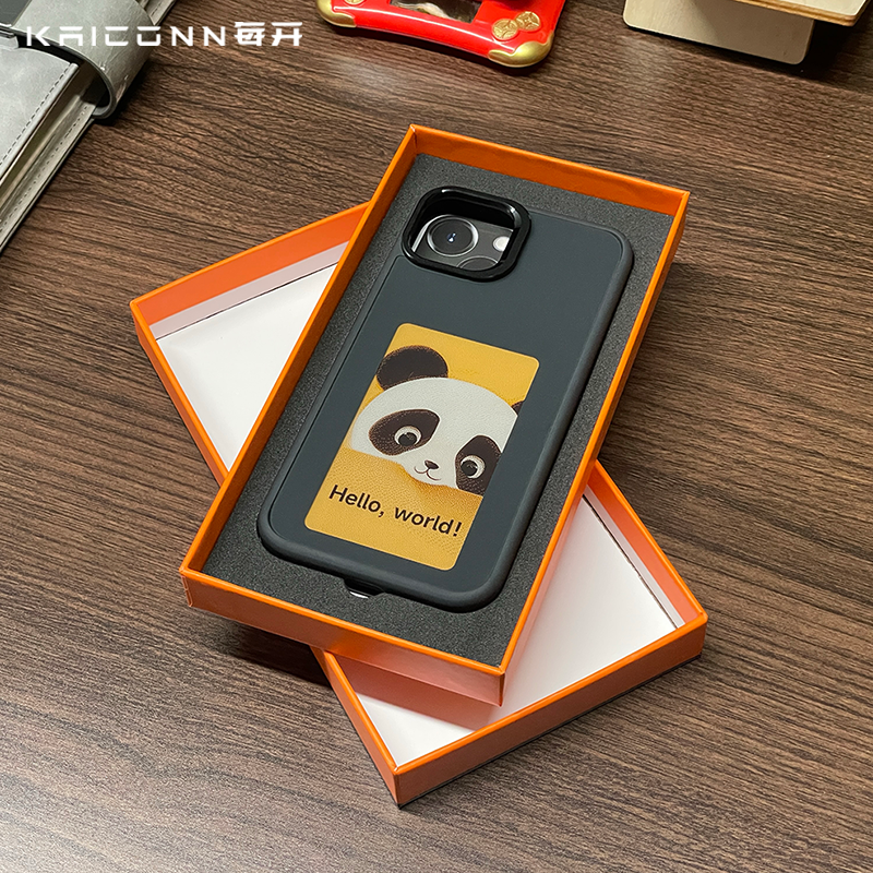 Factory Diy Nfc 4 Color Picture Smart E Ink Screen Display Photo In Mobile Phone Shell Case Cover For Iphone 11 12 13 14 15 Pro