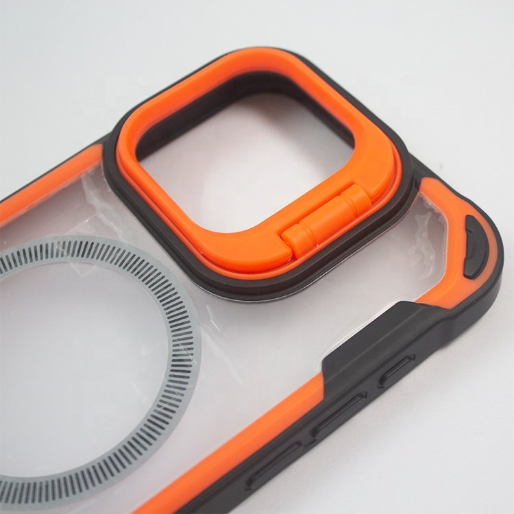 Transparent Cover supplier custom Magnetic Camera Holder Magnet Assurance Mobile Phone Case for iPhone 16