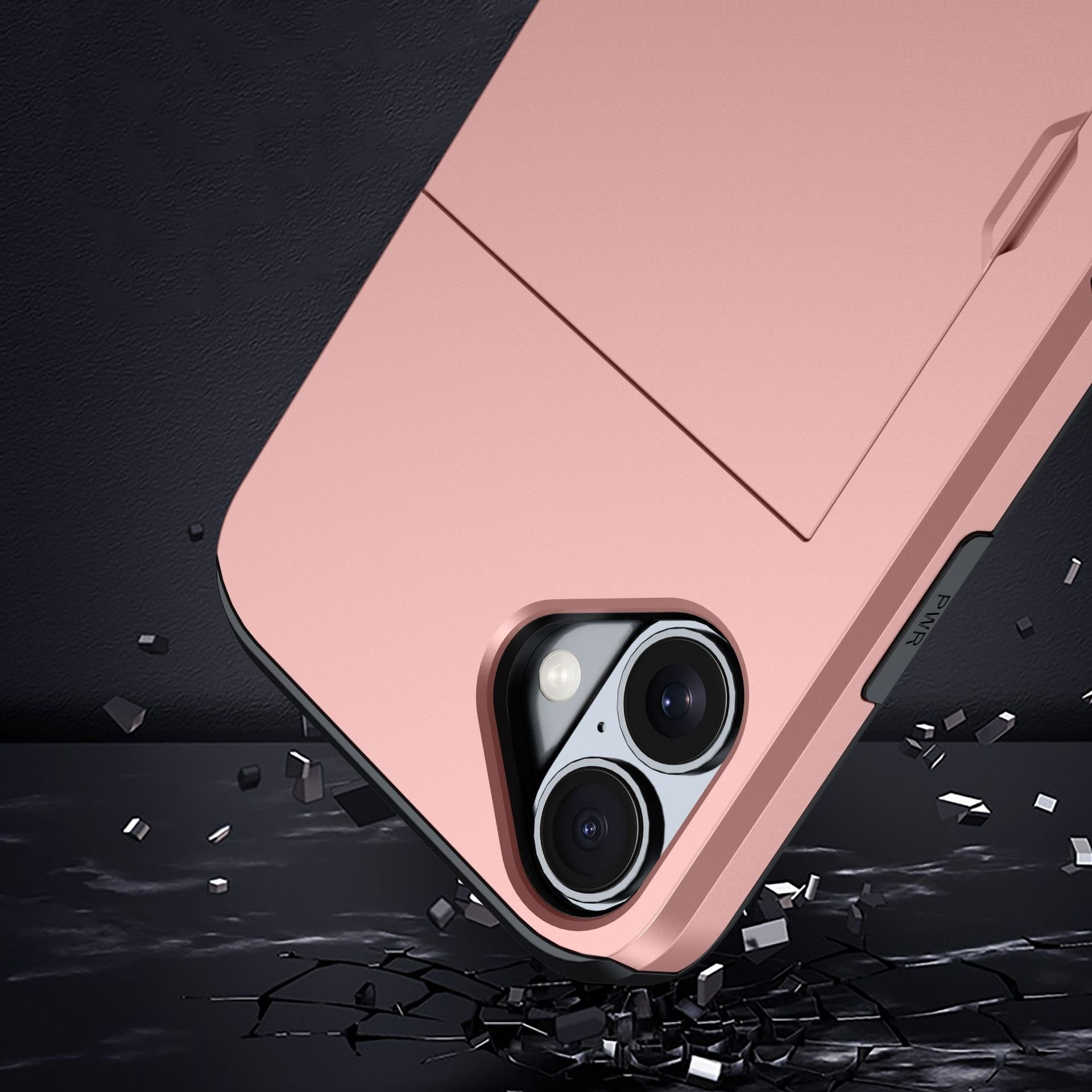 For iPhone 16 Plus Mobile Phone Case Slip Back Cover Collect Card Cellphone Back Case For iPhone 16 Pro Luxury Phone bag