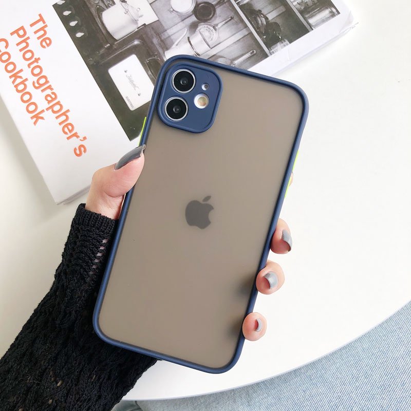 For iPhone 16 Case Contrast Color Matte Hard PC Phone Case For iPhone 16 Pro Max X XR XS Max SE 15 Plus 15 Pro Max Silicon Coque