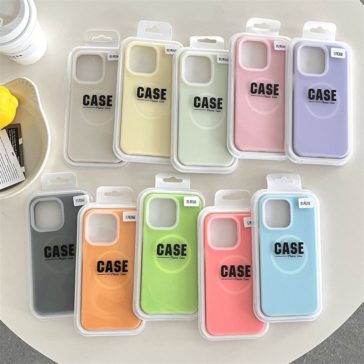 Dual Layer Colors Liquid Silicone Wireless Charging Magnetic Phone Case For iPhone 16 15 Pro Max 14 13 12 11
