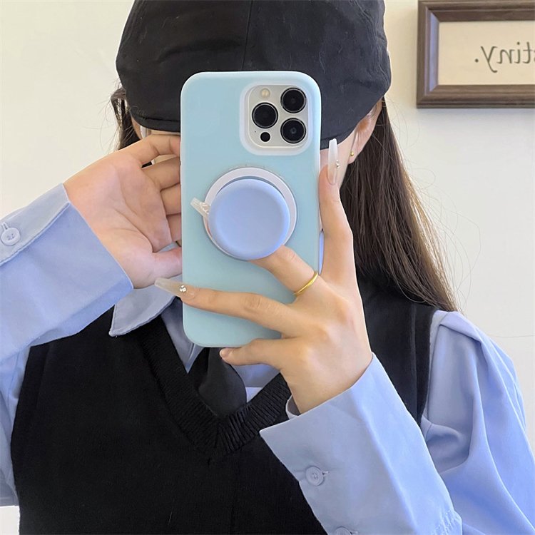 Dual Layer Colors Liquid Silicone Wireless Charging Magnetic Phone Case For iPhone 16 15 Pro Max 14 13 12 11