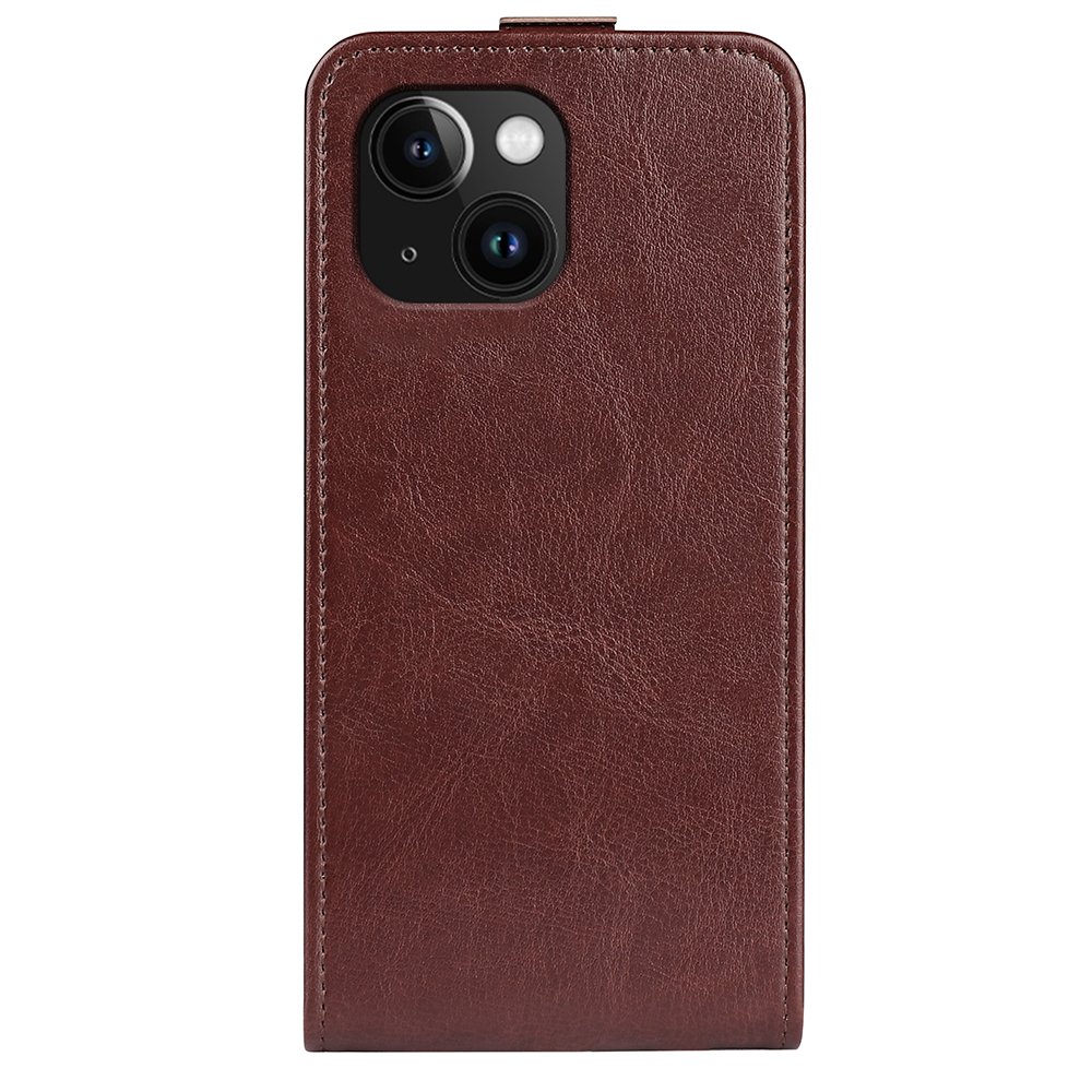 Phone Case for iPhone 15 Plus 15 Pro Max Series Drop Proof Vertical Flip PU Leather Mobile Phone Cover with Card Slots