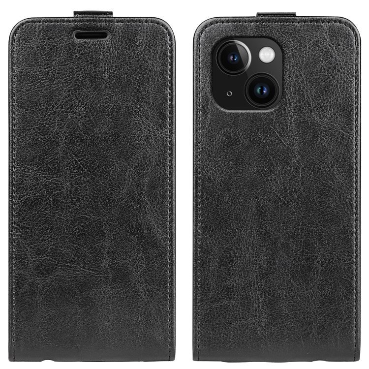 Phone Case for iPhone 15 Plus 15 Pro Max Series Drop Proof Vertical Flip PU Leather Mobile Phone Cover with Card Slots