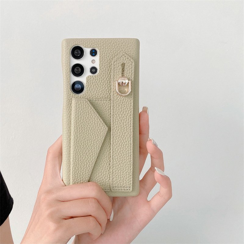 Exquisite Luxury Fashionable Leather Wristband Phone Case For Samsung Galaxy S23 S24 Ultra