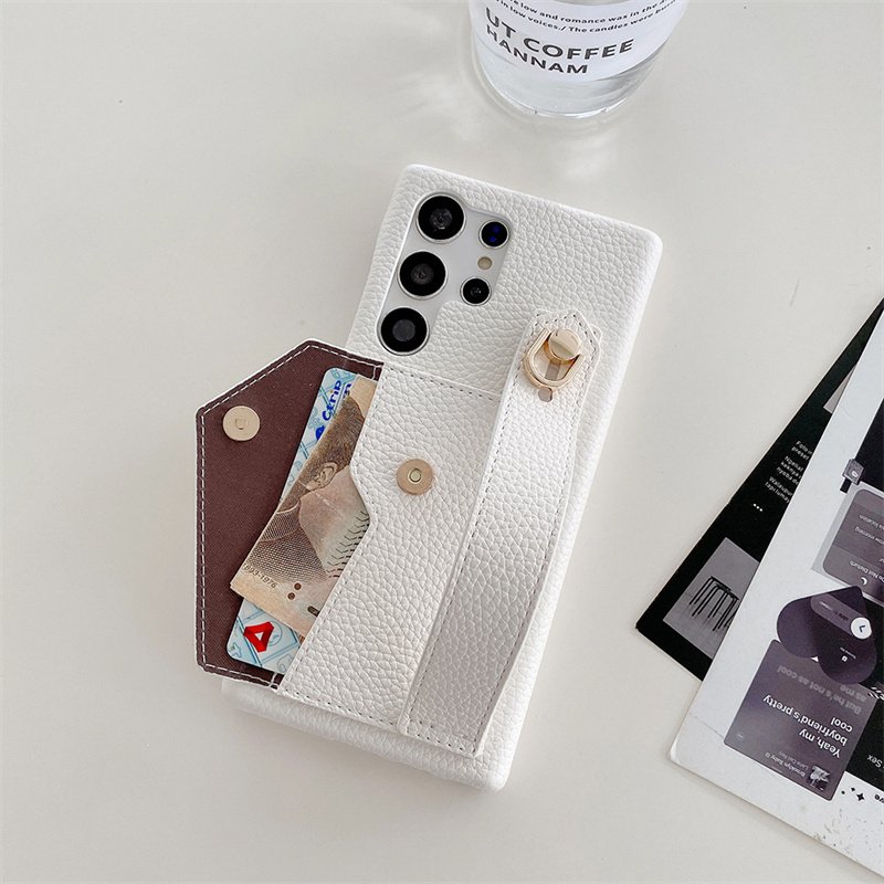 Exquisite Luxury Fashionable Leather Wristband Phone Case For Samsung Galaxy S23 S24 Ultra