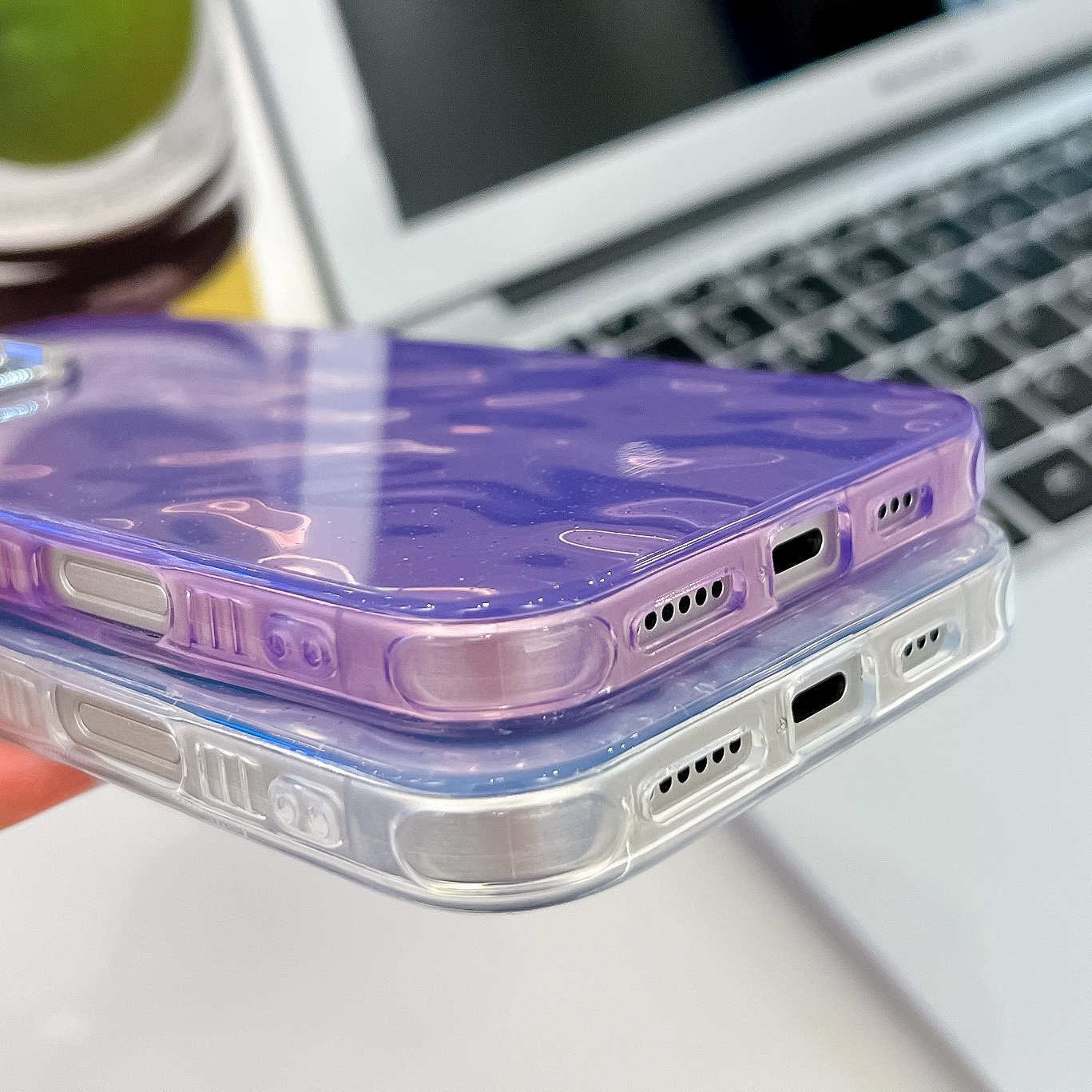 IMD Gradient Laser Mobile Phone Covers for iPhone 16 Case Luxury Silver Color Mobile Phone Case for iPhone 15 Pro 14 Pro Max
