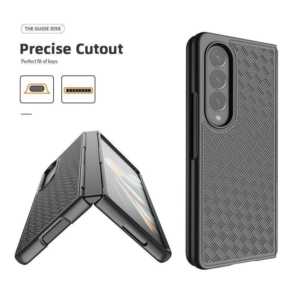 Wholesale New For Samsung Galaxy Z Fold 4 Folding Holster Belt Clip Back Cover Hard PC Shockproof Mobile Phone Case