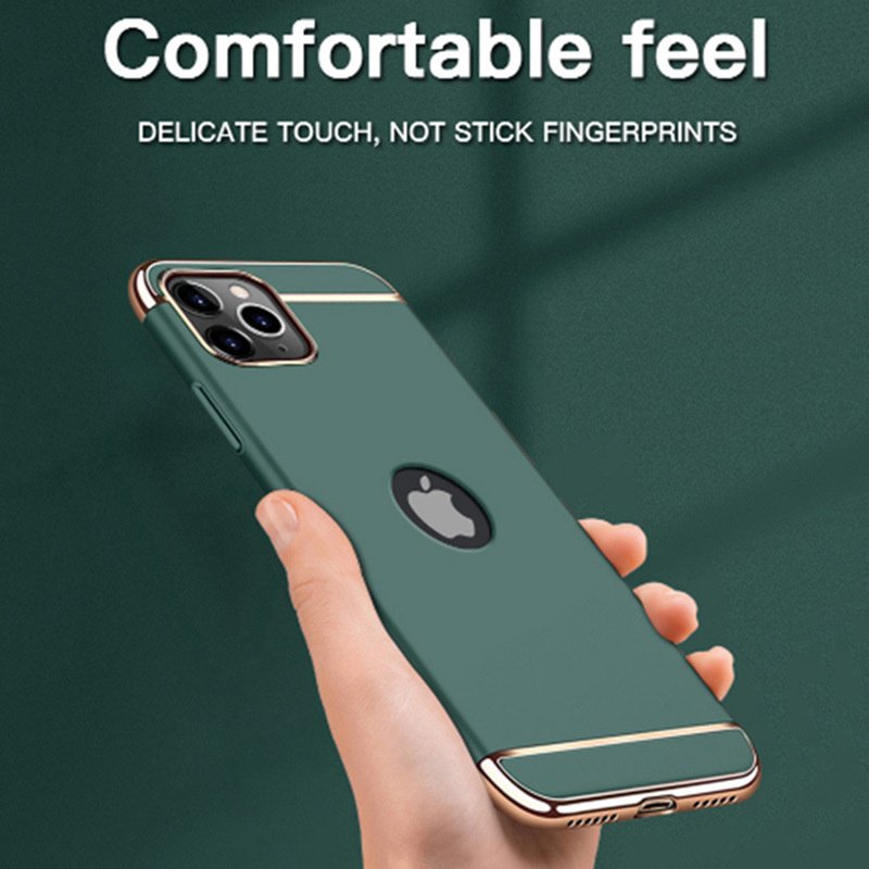 Luxury 3 in 1 Plating PC Bumper Matte Hard PC Shell For iPhone 14 13 12 11 Pro Max Xs Xr Xs Max Mobile Phone Cases Back Cover