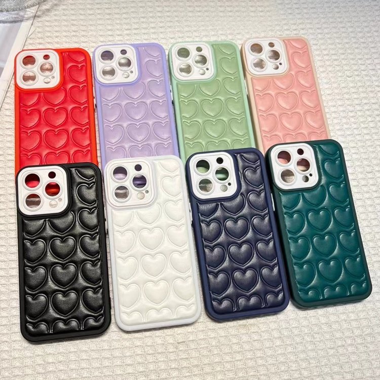 popular fashion woman anti scratch lady new heart pattern design tpu mobile phone case for iphone 15 14 13 12 11 pro max plus8 7