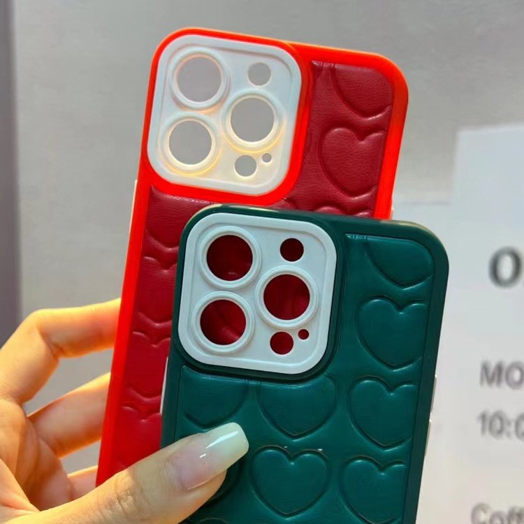 popular fashion woman anti scratch lady new heart pattern design tpu mobile phone case for iphone 15 14 13 12 11 pro max plus8 7