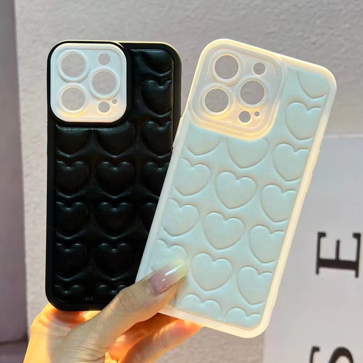 popular fashion woman anti scratch lady new heart pattern design tpu mobile phone case for iphone 15 14 13 12 11 pro max plus8 7