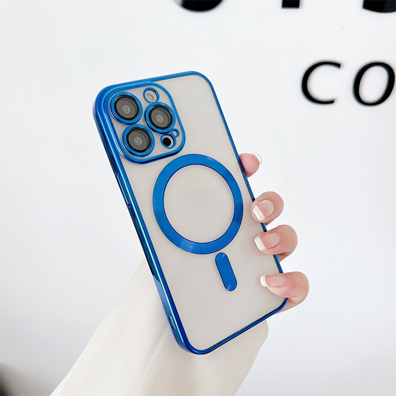 Luxury Magnetic Wireless Charge Phone Case for iPhone 16 15 14 13 11 12 Pro Max Mini Plus XS Max XR X Armor Cover