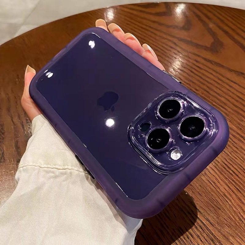 For iPhone 14 Pro Max Purple Translucent Shockproof Silicone Bumper Phone Case For iPhone 14 13 12 11 Pro Max Plus X XR XS Cover