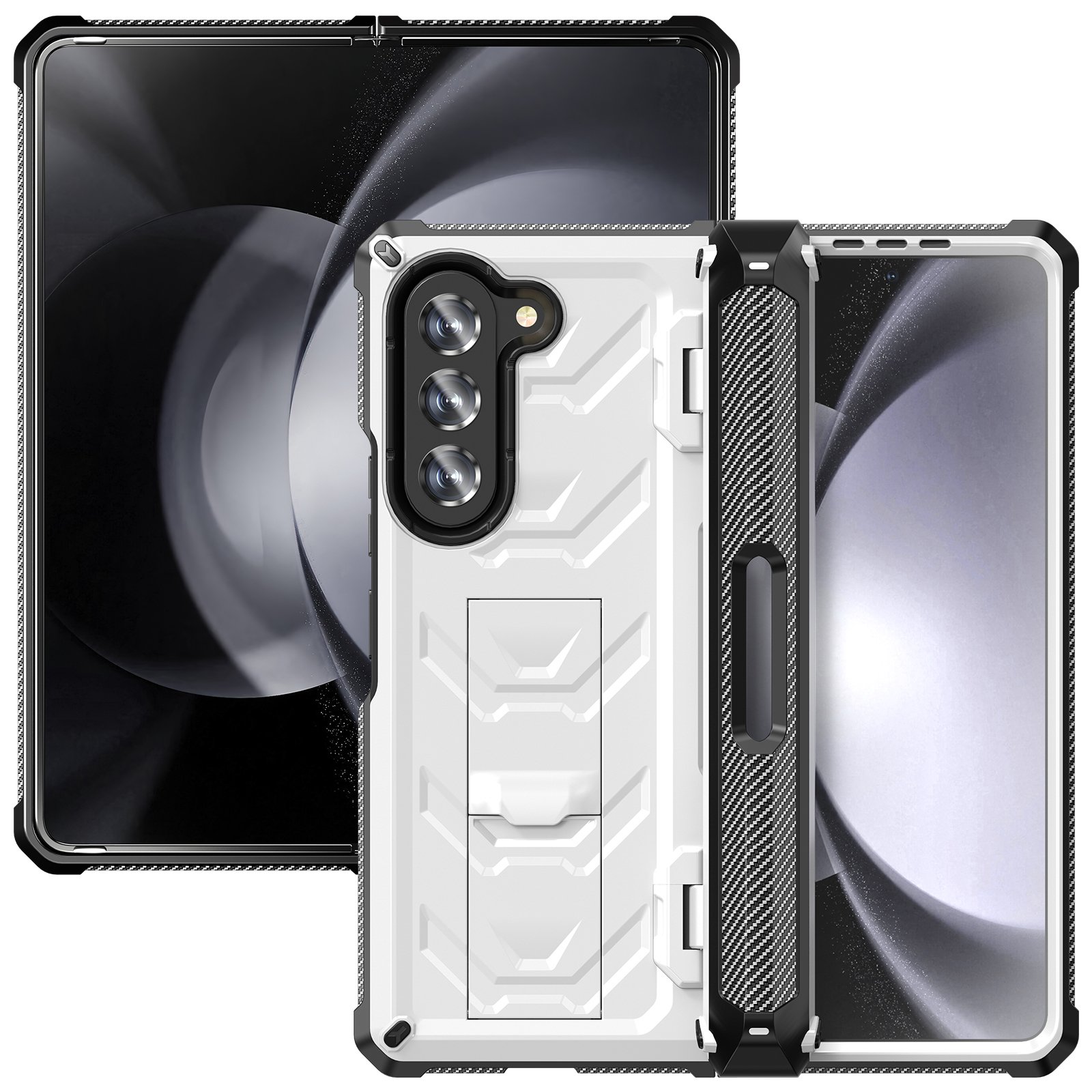 New style smart Mobile Phone Cases For Samsung Galaxy Z Fold 5 with pencil holder 7.6inch