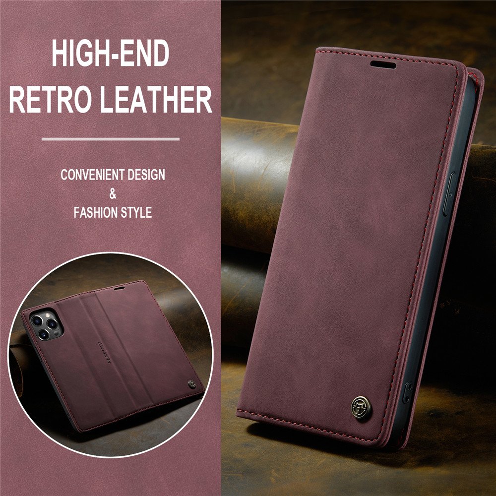 New Caseme Wallet Card Holder Multifunctional Flip Mobile Case High-Quality Leather Phone Cover For iPhone15 14 13 Pro Max